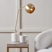 Ruma Gold Metal & Marble Table Lamp