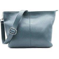 Small Genuine Italian Leather Shoulder Handbag With Detachable Strap