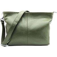 Small Genuine Italian Leather Shoulder Handbag With Detachable Strap