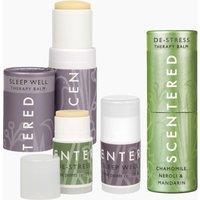 Scentered Women's Sleep Well & De-Stress Aromatherapy Balm Set - Full Size & Travel