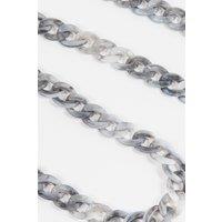 Sarta Women's Curb Link Acrylic Bag Strap Grey