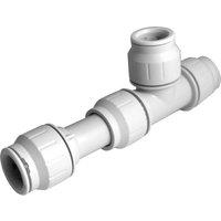 John Guest Slip Tee Connector 22mm TKP in White