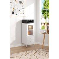 H&O Direct Steel File Cabinet Storage Cabinet with 2 Drawers & 2 Adjustable Shelves in White
