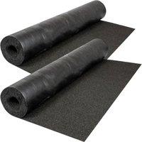 Novecrafto Heavy-Duty (5m x 1m) Polyester Shed Roofing Felt 15-Year Life Expectancy Roof Felt (2 Rolls) in Black