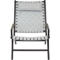 Orsina Grey Cow Leather Woven Chair, Sleek Teak Wood Lounge Accent Chair With Head Cushion, Grey Lattice Armchair