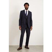Burton Men's Navy Tailored Fit Essential Suit Trousers | Size: 34S