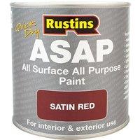 Rustins Asap Paint, Red, 500ml in Red