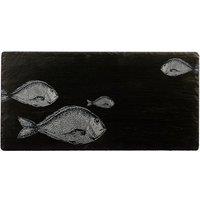 Selbrae House Slate Table Runner - Fish Repeat in Dark Grey | Size: 1 Pack