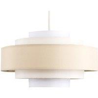 ValueLights Hampshire 5 Tier Cream Ceiling Pendant Shade