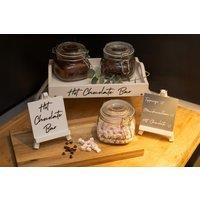 Marco Paul 6pc Glass Hot Chocolate Station in White