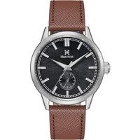 Heritor Automatic Men's Argento Leather-Band Watch in Brown