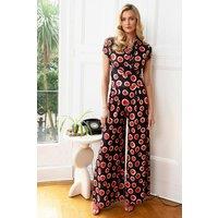 Hot Squash Women's Wideleg Jumpsuit in Black | Size: 8