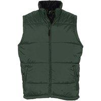 SOL'S Warm Padded Bodywarmer Jacket in Green | Size: 2XL