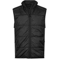 TEE JAYS Men's Stretch Hybrid Body Warmer in Black | Size: Medium