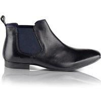 Silver Street London Men's Carnaby Leather Chelsea Boots in Black | Size: 8