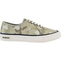 Seavees Men's Legend Camoflauge Lace-Up Beige Canvas Plimsolls | Size: 8
