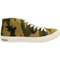 Seavees Men's California Special Ripstop Lace-Up Green Canvas Shoes | Size: 9
