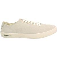 Seavees Men's Racquet Club Lace-Up Beige Suede Leather Plimsolls | Size: 10