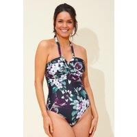 Beachcomber Women's Twist Front Swimsuit in Purple | Size: 20