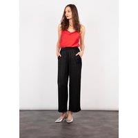 Lily Wide Leg Trousers - Black