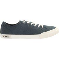 Seavees Women's Monterey Sneaker Standard Slate Navy Lace-Up Canvas Womens in Blue | Size: 6