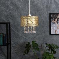 ValueLights Enna Gold Ceiling Pendant Droplets Shade
