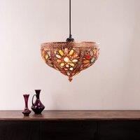 ValueLights Samia Bronze Moroccan Style Easy Fit Uplighter with 10W LED Warm White Bulb | Size: 13 inches