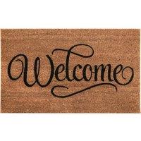 Orsina Filta Welcome Coir Doormat in Natural | Size: 100 cm diameter