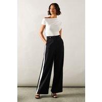Tall Side Stripe Wide Leg Trousers