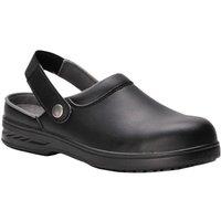 Portwest Women's Steelite Safety Clog (FW82) Workwear in Black | Size: 10.5