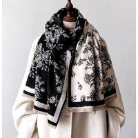Lemon Daisy Accessories Women's Isabel Winter Shawl Scarf in Black