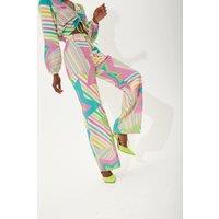 House of Holland Women's Star Print Wide Leg Trousers | Size: 8