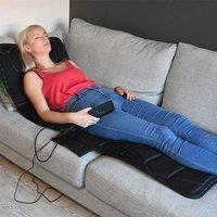 Menkind Well Being Full Body Massage Mat Adjustable Heat in Black