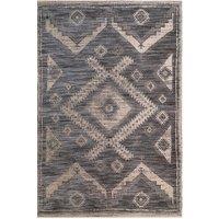 Kukoon Geometric Scandi Grey White Aztec Outdoor Patio Rug | Size: 120 cm x 170 cm