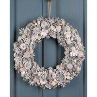 Dibor Giant Frost Festive Xmas Decor Front Door Wreath Christmas Wreath 50cm in Red