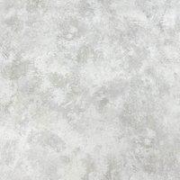 World of Wallpaper Luxe Collection Concrete Effect Vinyl Textured Wallpaper in Silver