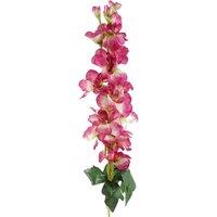 Leaf 75cm Delphinium Dark Pink Artificial Stem