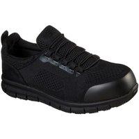 Skechers Men's Synergy Omat Safety Trainer in Black | Size: 6