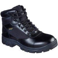 Skechers Men's Wascana Benen Waterproof Tactical Boot in Black | Size: 9