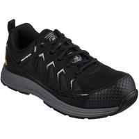 Skechers Men's Malad II Safety Trainers in Black | Size: 7