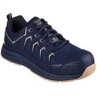 Skechers Men's Malad II Safety Trainers in Navy | Size: 12