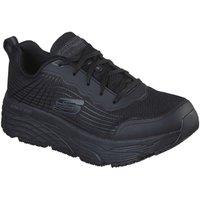 Skechers Men's Work Relaxed Fit Max Cushioning Elite Trainer in Black | Size: 10