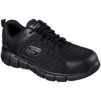 Skechers Men's Telphin Sanphet Slip Resistant Shoe in Black | Size: 7