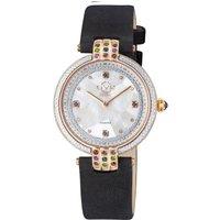 Matera Dial Black Suede 12805 Diamond Swiss Quartz Watch