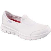 Skechers Women's Sure Track Slip Resistant Occupational Shoe in White | Size: 6
