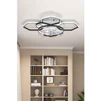 Geometrical Ceiling Mount LED Fan Light