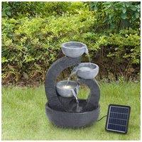 Garden Solar-Powered Water Fountain Rockery Decor