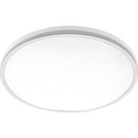 CGC Lighting Tula Grey Trim LED Surface Mount Ceiling Light Bulkhead IP44 White Opal 4000k