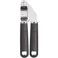 MasterClass Soft-Grip Stainless Steel Garlic Press, Carded in Black