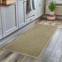 Nicoman PVC Spaghetti Coil Hallway Kitchen Entrance Area Non-Slip Runner Rug 150cm x 60cm in Beige | Size: 60 cm x 150 cm
